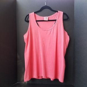 Comfort Colors Coral Pink Racerback Tank Size XL